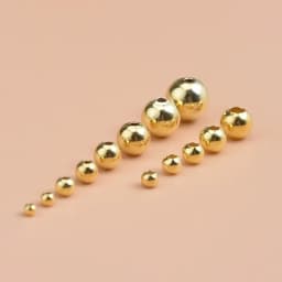 10PCS925 sterling silver gold plated beads loose beads handmade diy made bracelet ring necklace semi-finished round beads