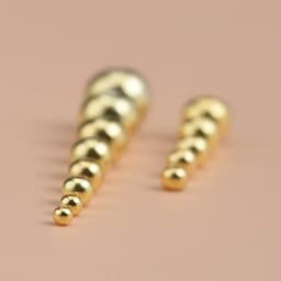 10PCS925 sterling silver gold plated beads loose beads handmade diy made bracelet ring necklace semi-finished round beads