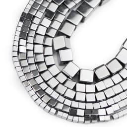 2/3/4/6mm Square Cube Silver Plated Hematite Spacer Loose Natural Stone Beads For Jewelry Making Diy Bracelet Necklace Findings