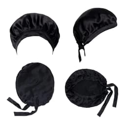 SuyaDream 100% Mulberry Silk Sleep Cap for Women Hair Care Natural 19 Momme Silk Night Bonnet with Adjustable Ribbons