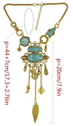 Bohemian Collier Femme Tassel Maxi Coin Neck Chain Turkish Green Stone Pendant Women Bib Collar Statement Necklac Gypsy Jewelry
