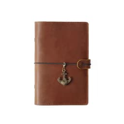 Leather Journal Planner Multifunctional Handmade Notebook Retro Metal Spiral Diary Rope Travel Note Book School Office A5 A6 A7