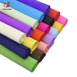 250*25cm(8ft x9.8") Colored Crepe Paper Roll Origami Crinkled Crepe Paper Craft DIY Flowers Decoration Gift Wrapping Paper Craft