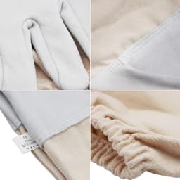 1 pair Beekeeping gloves Protective Sleeves breathable yellow mesh white sheepskin and cloth for Apiculture beekeeping gloves