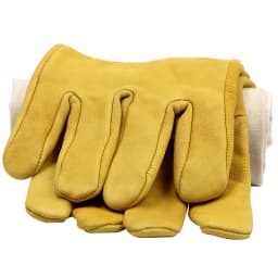 1 pair Beekeeping gloves Protective Sleeves breathable yellow mesh white sheepskin and cloth for Apiculture beekeeping gloves