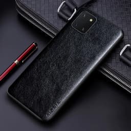 Luxury PU leather Case for Samsung galaxy Note 10 Lite Plus 20 Ultra Business solid color design cover for samsung note 10 lite
