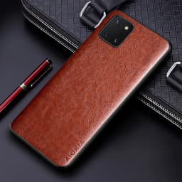 Luxury PU leather Case for Samsung galaxy Note 10 Lite Plus 20 Ultra Business solid color design cover for samsung note 10 lite