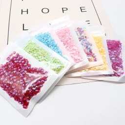 10g Multicolor Sequin Curved Cup Loose PVC Multi-Size 4mm 5mm Sequin Sewing Wedding Crafts Clothing Accessories Beaded Piece