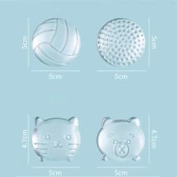 Mute Door Stoppers Wall Protection Safety Shock Absorber Door Handle Bumpers Security PU Waterable Transparent Wall Protectors