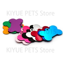 Wholesale 20 pcs Dog ID Tag Pet Bone Tags Nameplate Personalized Dog Puppy Tags Customized Dog Pet Name Phone Address No. Tag