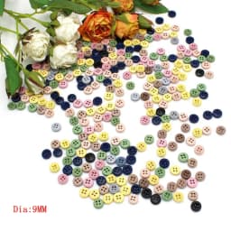 100pcs or 200pcs/lot Mix Mini Buttons for Doll Craft Scrapbooking Wood Small Buttons 9mm -10mm DIY Crafts Supplies Home Decor