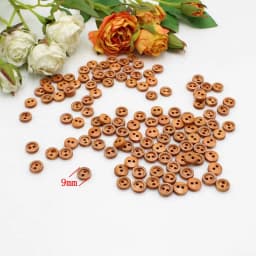 100pcs or 200pcs/lot Mix Mini Buttons for Doll Craft Scrapbooking Wood Small Buttons 9mm -10mm DIY Crafts Supplies Home Decor
