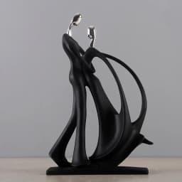 Nordic Art Dancing Couple Resin Figure Ornaments Figurines Home Decoration Accessories for Living Room Ornaments for Home Decor