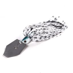 1pcs Fishing Lure 100mm 11g Blade Metal Bait With Rubber Skirt Artificial Wobbler Buzzbait Jigging Lure Spinner Spoon For Pike