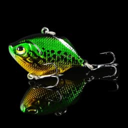 1 PCS Metal VIB Blade Glow Cicada Lure 4.5cm/8.5g Sinking Tail Spinner Baits Bibe for Bass Pike Perch Fishing
