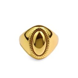 QMCOCO Silver Color Oval Shaped Wide Rings Minimalist Double Layer Line Ring For Women Daily Jewelry Finger Accessories