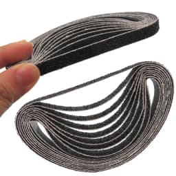 20pcs Sanding Belt 60/80/100/120/180/240Grit Abrasive Sanding Belt 330x10mm for Wood Metal Grinding Polishing