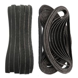 20pcs Sanding Belt 60/80/100/120/180/240Grit Abrasive Sanding Belt 330x10mm for Wood Metal Grinding Polishing