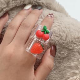 2024 New Trendy Geometric Square Round Resin Acrylic Chunky Rings for Women Girls Punk Style Knuckle Flower Rings Jewelry