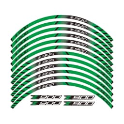 12 X Thick Edge Outer Rim Sticker Stripe Wheel Decals for kawasaki Z900 Z 900