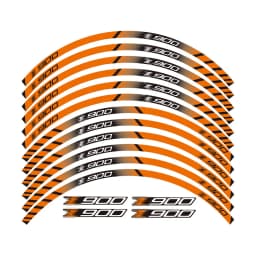 12 X Thick Edge Outer Rim Sticker Stripe Wheel Decals for kawasaki Z900 Z 900