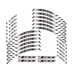 12 X Thick Edge Outer Rim Sticker Stripe Wheel Decals for kawasaki Z900 Z 900