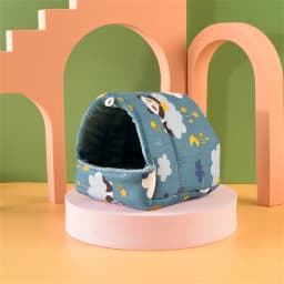 Pet Hamster Nest Plush Warm and Comfortable Winter Parrot Hammock Cave Cage Hut Tent Pet Supplies Bird Cage Parrot Accessories
