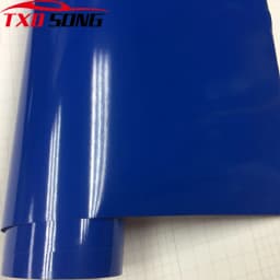 Good Gloss Dark Blue Vinyl Film Adhesive PVC DIY Styling Gloss Wrap Foil For Car HOOD Roof Scooter Motorcycle Wrapping Sticker