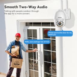 8MP 5MP 2K Wifi Surveillance Camera Outdoor AI Human Detection Color Night Vision 4X Digital Zoom PTZ Mini IP Security Camera