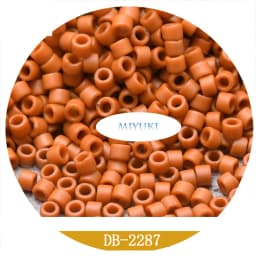 Glass Beads Japan Miyuki DB-1587 1.6mm Delica Beads Frosted Series 5 gram
