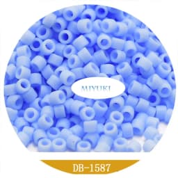 Glass Beads Japan Miyuki DB-1587 1.6mm Delica Beads Frosted Series 5 gram