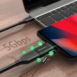 CABLETIME Type C OTG Adapter to USB3.0 A Sync Data Charging Converter for USB C Mobile Phone Huawei Mate30 LG Oneplus 8T C367