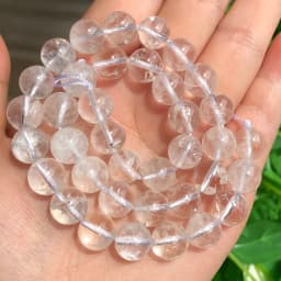 Natural white crystal quartz 2mm 3mm 4mm 6mm 8mm 10mm 12mm smooth round beads stone for jewelry making design DIY bracelet