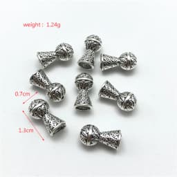 15pcs misbaha tasbih metal accessories for jewelry making DIY rosary bracelet metal tassel connectors material wholesale