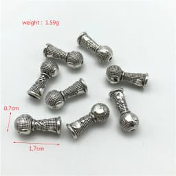 15pcs misbaha tasbih metal accessories for jewelry making DIY rosary bracelet metal tassel connectors material wholesale