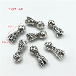 15pcs misbaha tasbih metal accessories for jewelry making DIY rosary bracelet metal tassel connectors material wholesale