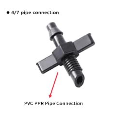 30Pcs 6mm Male Thread Single Barbed 4/7mm PVC Hose Connector for Drip Irrigation Watering Fitting Garden Tools Accessories