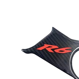 Motorcycle Carbon Fiber Steering Bracket Cover Oil Tank Protect Plate Decal Sticker For Yamaha R6S 1998-2006 2004 2005 2006 R6 S