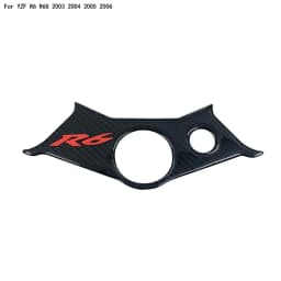 Motorcycle Carbon Fiber Steering Bracket Cover Oil Tank Protect Plate Decal Sticker For Yamaha R6S 1998-2006 2004 2005 2006 R6 S