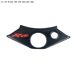 Motorcycle Carbon Fiber Steering Bracket Cover Oil Tank Protect Plate Decal Sticker For Yamaha R6S 1998-2006 2004 2005 2006 R6 S