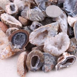 1Pcs Geodes Oco Agate Natural Crystals Druzy Halves Quartz Specimens DIY Decor