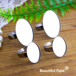 Stainless Steel 12pcs Fit 13x18mm 18x25mm Ring Settings Oval Cabochon Base Cameo Blank Tray Jagged