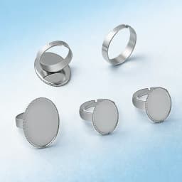 Stainless Steel 12pcs Fit 13x18mm 18x25mm Ring Settings Oval Cabochon Base Cameo Blank Tray Jagged