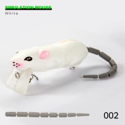 Hunthouse BBZ-1 Rat Fishing Lure 85mm 17g Multi-Joint Segment Tail Mouse Bait For Fishing Bass Tackle Minnow Crankbaits LW135