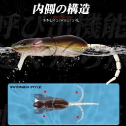 Hunthouse BBZ-1 Rat Fishing Lure 85mm 17g Multi-Joint Segment Tail Mouse Bait For Fishing Bass Tackle Minnow Crankbaits LW135