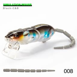 Hunthouse BBZ-1 Rat Fishing Lure 85mm 17g Multi-Joint Segment Tail Mouse Bait For Fishing Bass Tackle Minnow Crankbaits LW135