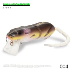 Hunthouse BBZ-1 Rat Fishing Lure 85mm 17g Multi-Joint Segment Tail Mouse Bait For Fishing Bass Tackle Minnow Crankbaits LW135
