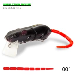 Hunthouse BBZ-1 Rat Fishing Lure 85mm 17g Multi-Joint Segment Tail Mouse Bait For Fishing Bass Tackle Minnow Crankbaits LW135