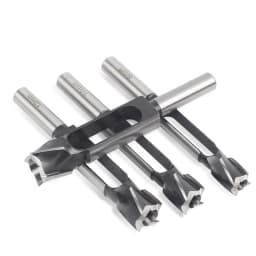 Versery 8/10/12/15mm Wood Plug Hole Saw Cutter Cutting Drill Bits Log Tenon Dowel Cork Maker Tapered Woodworking Tools DIY