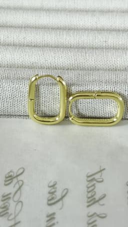 Foxanry Minimalist Stamp Earrings for Women INS Fashion Geometric Ellipse U-Shape Elegant Bride Jewelry Gifts